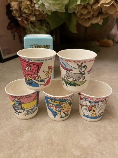 画像3: Hanna Barbera Flintstones & Jetsons Cup Dispenser With Box   1990  / フリントストーン＆ジェットソン　箱付きカップ　ディスペンサー