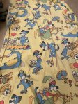 画像4: Hanna Barbera Huckleberry Hound  Flat Sheet  Yellow / ハンナバーベラ　レア！！　ハックルベリーハウンド　フラットシーツ (4)