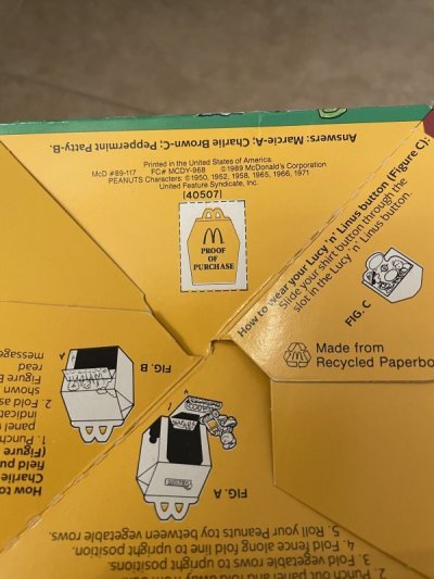 画像2: McDonald’s  Snoopy happy  Meal box set of 2 (B) / マクドナルドのスヌーピーハッピーミール箱　2箱セット