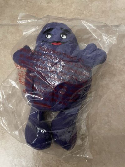 画像2: McDonald’s Grimace Bean Doll With Bag 1996  /  マクドナルドの袋入りグリマス, ビーンズドール