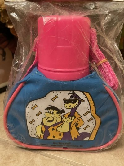 画像2: Hanna Barbera Flintstones  Canteen 1991  /  フリントストーン、袋入り水筒