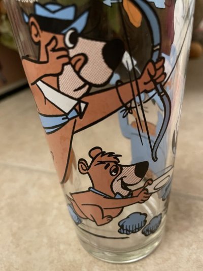 画像3: Hanna Barbera Yogi Bear & Huckleberry Hound Pepsi Glass 1977 / レア！！ ハンナ・バーベラのヨギベア & ハックルベリーハウンド　ペプシ グラス