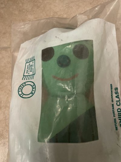 画像1: Green Giant little Pillow Doll With Bag /  グリーンジャイアント　袋入りピロードール