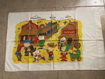 画像3:  Soopy fabric Western Pillow Case / スヌーピー　ピローケース　生地　ウエスターン　枕カバー