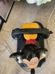 画像5: Disney Mickey Mouse black telephone with Doll / ディズニーのミッキーマウス　黒電話　ドール　 (5)