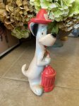 画像4: Huckleberry Hound  Fire Fighter Dell Vinyl Rubber Doll  / ハックルベリーハウンド　ハンナバーベラ　消防士　デル社　ソフビドール60年代 (4)