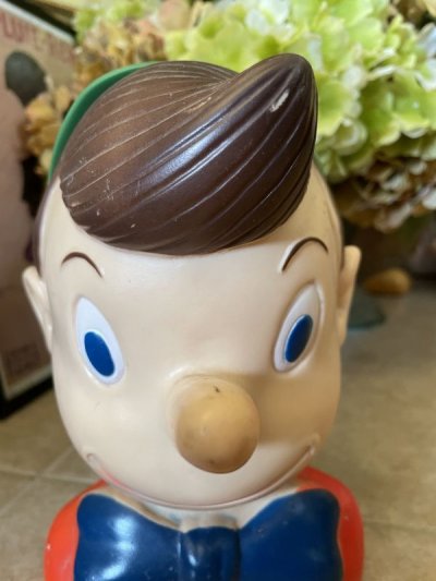 画像1: Disney Pinocchio  Vinyl Face doll  / ディズニーのピノキオ プラスチック製　フェイス　ドール