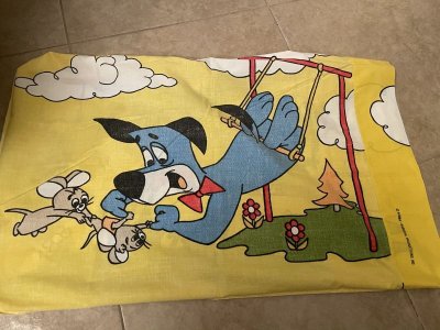 画像2: Hanna Barbera Huckleberry Hound  Pillow Case  Yellow / ハンナバーベラ　レア！！　ハックルベリーハウンド　ピローケース　枕カバー