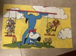 画像2: Hanna Barbera Huckleberry Hound  Pillow Case  Yellow / ハンナバーベラ　レア！！　ハックルベリーハウンド　ピローケース　枕カバー (2)