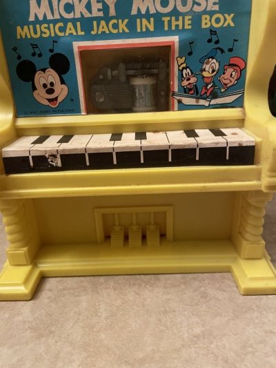 画像2: Disney Mickey Mouse Piano jack in the box / ディズニーのミッキーマウス　ピアノ型ジャックインザボックス　びっくり箱