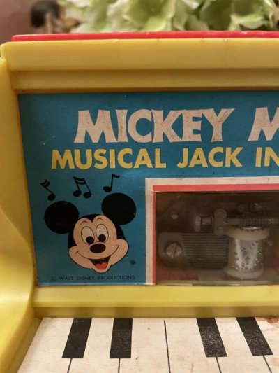 画像3: Disney Mickey Mouse Piano jack in the box / ディズニーのミッキーマウス　ピアノ型ジャックインザボックス　びっくり箱