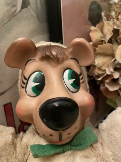 画像1: Yogi Bear Knickerbocker Rubber Face White  Boo Boo Doll 1959  / ヨギベア　ニッカーボッカー　ラバーフェイス　ブーブー　ぬいぐるみ　