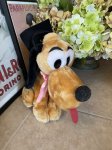 画像2: Disney Pluto Grad 83 Nite Plush Stuffed Doll With Tag  / ディズニー　プルート　1983年　卒業パーティーのぬいぐるみ (2)