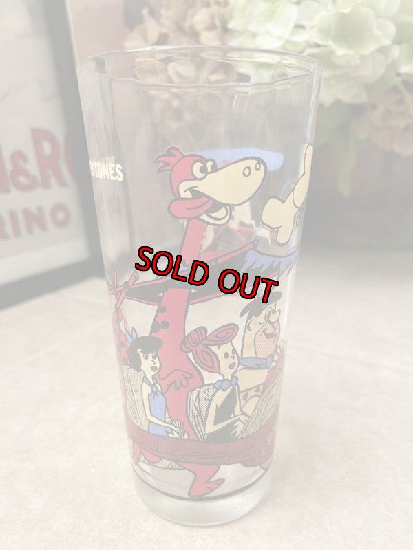 画像1: Hanna Barbera Flintstones Pepsi Family  Glass (D)  / レア！！ フリントストーンズ、ファミリーグラス (1)