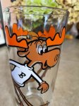 画像1: Bullwinkle Pepsi Collector Series Glass / ロッキー＆ブルウィンクル　ペプシ　グラス (1)