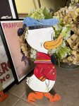 画像1: Disney Donald Duck wooden wall Deco   / ディズニー　ドナルドダック　木製　壁掛け　ハンドメイド (1)