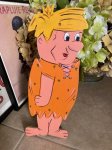 画像1: Flintstones Barney wooden wall Deco   / フリントストーン　バーニー　木製　壁掛け　ハンドメイド (1)