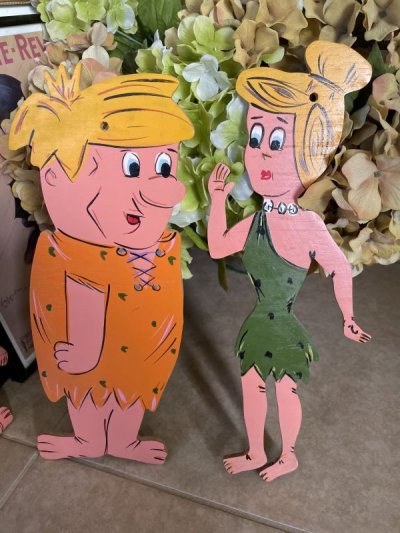 画像3: Flintstones Barney wooden wall Deco   / フリントストーン　バーニー　木製　壁掛け　ハンドメイド