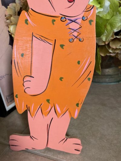 画像2: Flintstones Barney wooden wall Deco   / フリントストーン　バーニー　木製　壁掛け　ハンドメイド