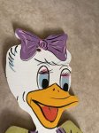 画像6: Disney Daisy wooden wall Deco   / ディズニー デイジー　木製　壁掛け　ハンドメイド (6)