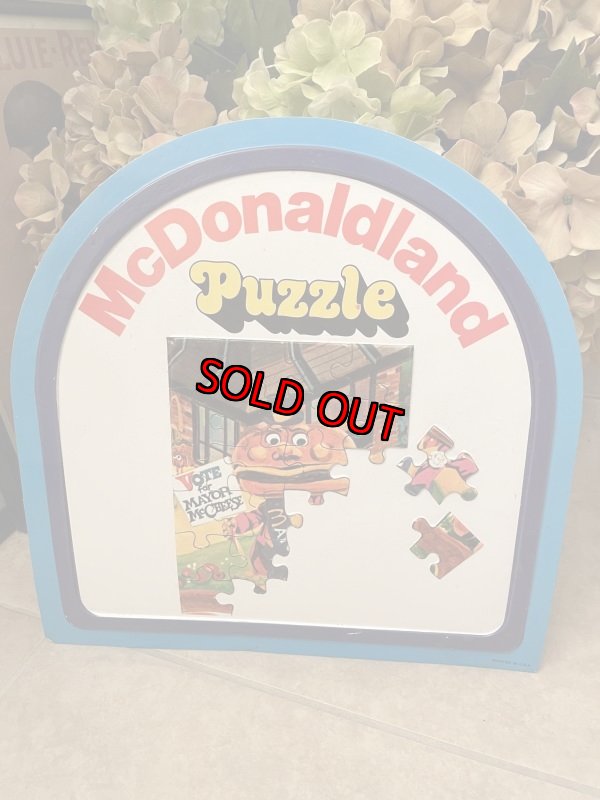 画像1: McDonald’s McDonaldland  puzzle sign (A) / マクドナルドのマクドナルドランド　パズル　サイン、看板 (1)