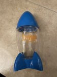 画像8: Denny’s restaurant plastic D Fusion Rocket drink cup Blue / デニーズ　プラスチック製　ロケット　ディフュージョン　ブルー　ドリンクカップ (8)