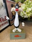 画像1: Looney Tunes  Sylvester DAKIN Plastic Coin Bank 1971 / ルーニーチューンズ　シルベスター　プラスチック製の貯金箱1971年 (1)