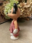 画像2: Disney  Sun Rubber Minnie Mouse Vinyl Squeak  Doll  With Dot Cloth / ディズニー　ミニーマウス　サンラバー　スクィーキードール (2)