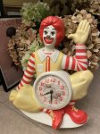 画像1: McDonalds Ronald  Plastic Wall Clock / マクドナルド、ロナルドのプラスチック製、壁時計　ウォールクロック (1)