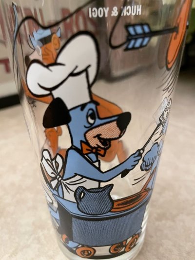 画像2: Hanna Barbera Yogi Bear & Huckleberry Hound Pepsi Glass 1977 / レア！！ ハンナ・バーベラのヨギベア & ハックルベリーハウンド　ペプシ グラス