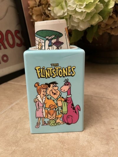 画像1: Hanna Barbera Flintstones & Jetsons Cup Dispenser With Box   1990  / フリントストーン＆ジェットソン　箱付きカップ　ディスペンサー