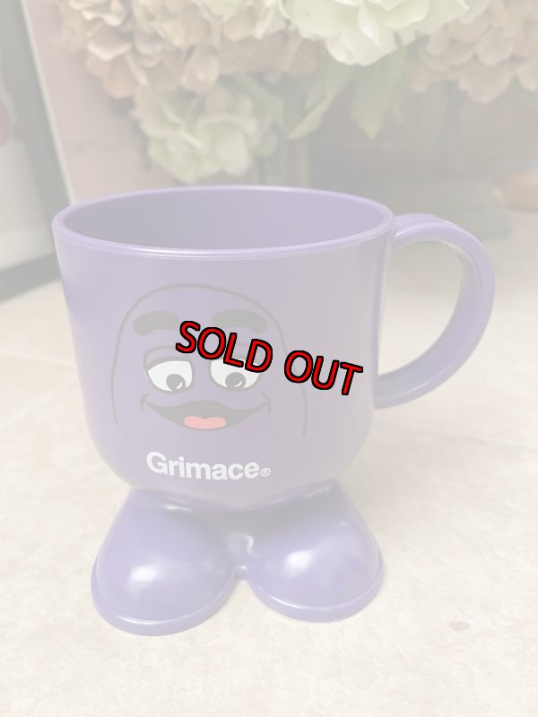 画像1: McDonald’s Grimace Plastic Footed Mug (A) / マクドナルドのグリマス　プラスチック製足付き　マグカップ (1)