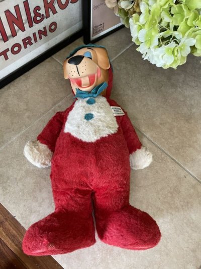 画像3: Huckleberry Hound Knickerbocker Red Plush Doll1959 / ニッカーボッカーのハックルベリーハウンド　ラバーフェイスドール