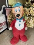 画像1: Huckleberry Hound Knickerbocker Red Plush Doll1959 / ニッカーボッカーのハックルベリーハウンド　ラバーフェイスドール (1)