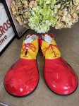 画像1: McDonald’s Ronald red and yellow shoes  / マクドナルド、ロナルドのビニール靴　シューズ　 (1)