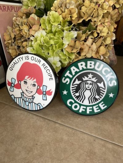 スターバックス 看板 (本物) メタル 店舗用 ディスプレイ USA サイン+