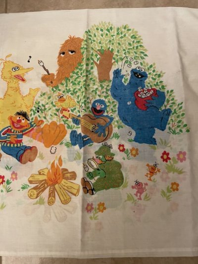 画像3: Sesame Street Camp  fabric pillow case  / セサミストリート　キャンプ　ピローケース