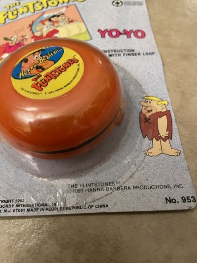 画像2: Hanna Barbera Flintstones Fred Face Yo Yo 1993/ フリントストーンズ　フレッドの顔　ヨーヨー　ブリスター入り