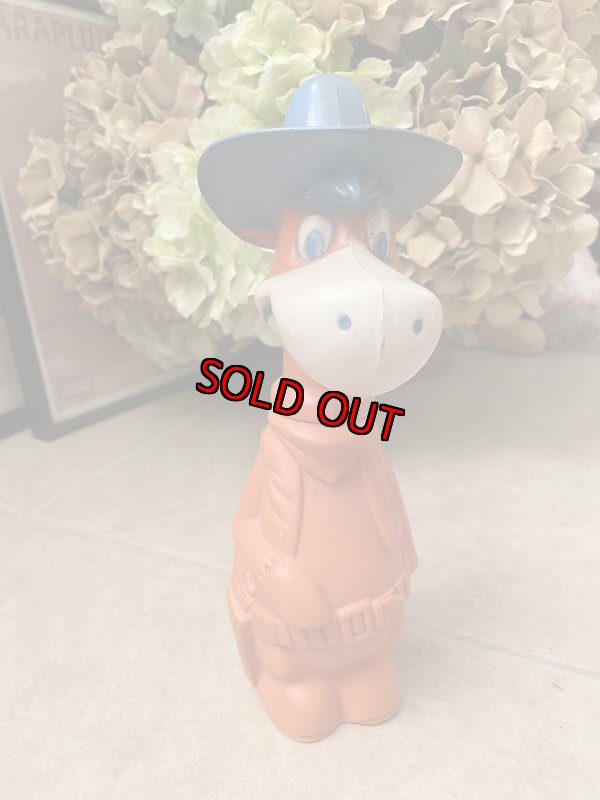 画像1: Hanna Barbera Quick Draw McGraw Blue Hat Coin Bank 60’s  / ハンナバーベラ 早撃ちマック　プラスチック製　貯金箱 (1)