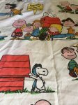 画像3:  Snoopy fabric Flat Sheet 1971 / スヌーピー　フラットシーツ　白生地 (3)