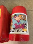 画像7: Denny’s Flintstones Red Plastic Lunch Box With Thermos 1989 / デニーズ　フリントストーン　プラスチック製　ランチボックス　水筒付き (7)