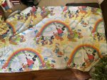 画像2: Disney Mickey Mouse Flat  sheet 60‘s / ディズニーのミッキーマウス　フラットシーツ (2)