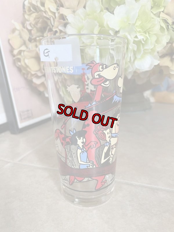 画像1: Hanna Barbera Flintstones Pepsi Family  Glass (G)  / レア！！ フリントストーンズ、ファミリーグラス (1)