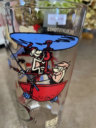 画像2: Hanna Barbera Flintstones Pepsi Family  Glass (G)  / レア！！ フリントストーンズ、ファミリーグラス