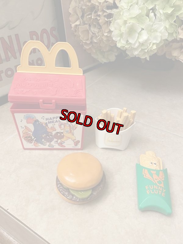 画像1: McDonald’s Fisher Price Happy Meal Lunch box with play food set 1989 / マクドナルド、フィッシャープライスのハッピーミールトイ  プレイフードセット (1)