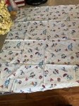 画像1: Huckleberry Hound & Yogi Bear fabric sheet　/ ハンナバーベラ　レア！ハックルベリーハウンド&ヨギベア  布　ファブリック (1)