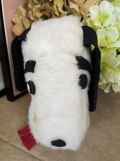 画像1: Snoopy Plush Stuffed Doll With red scarf  / スヌーピー ぬいぐるみ ドール レッドマフラー