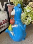 画像5: Hanna Barbera Flintstones Blue Dino & Pebbles Coin Bank Doll / フリントストーン ディノとペブルスの貯金箱　70年代 (5)