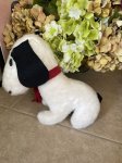 画像2: Snoopy Plush Stuffed Doll With red scarf  / スヌーピー ぬいぐるみ ドール レッドマフラー (2)