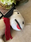 画像6: Snoopy Plush Stuffed Doll With red scarf  / スヌーピー ぬいぐるみ ドール レッドマフラー (6)